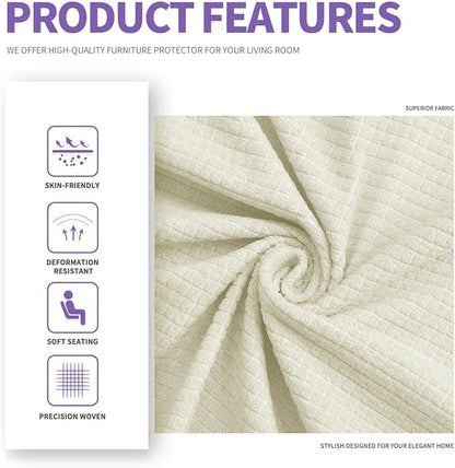 ZNSAYOTX 3 Piece Loveseat Covers - Image 5