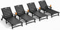 Outdoor Lounge Chair Set of 4 by LegacyAmerhomeDirect