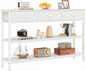 Furologee White Long 47" Console Sofa Table by Furologee