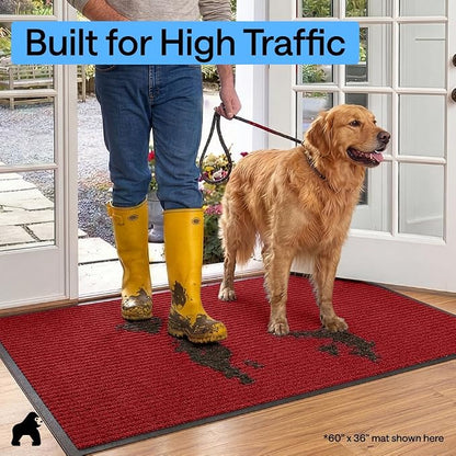 GORILLA GRIP Waterproof Traffic Guard Door Mat, Indoor Outdoor Heavy Duty - Image 7