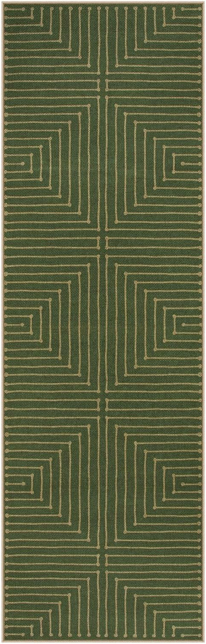 Lahome Green Runner Rug, 2x8 Washable Runner Rug - Image 7