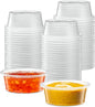 {1.5 oz,200 Cups} Clear Diposable Plastic Portion Cups No Lids, Small Mini Containers For Portion Controll, Jello Shots, Meal Prep, Sauce Cups, Slime, Crafts, Disposable Souffle Cups & Much more