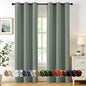 MIULEE Blackout Curtains for Bedroom 2 Panels 40 x 84 Inch Long Light Green | by MIULEE