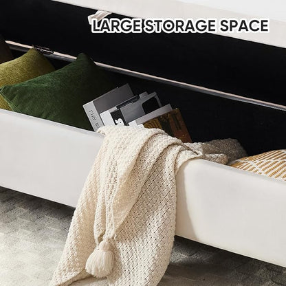 48" End of Bed Bench, Modern Storage Benches - Image 3