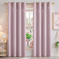 NICETOWN Blackout Pink Curtains by NICETOWN