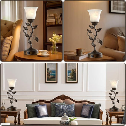 Touch Bedside Table Lamp, Vintage Nightstand Lamp - Image 4