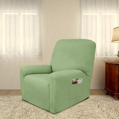 PureFit Stretc Recliner Chair Covers Fleece Soft Couch Covers - Image 2