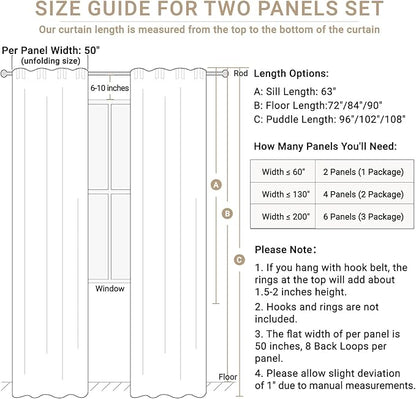 Faux Linen Total Blackout Curtains - Image 7