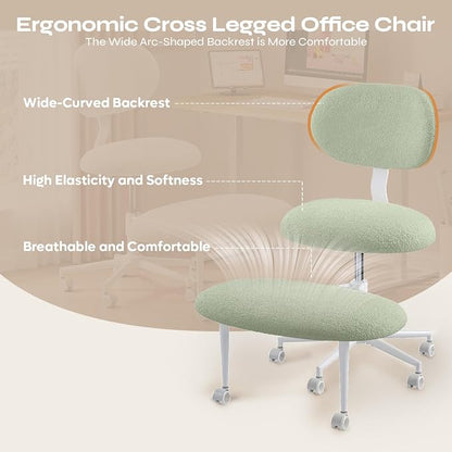 Pinmoco Ergonomic Cross Legged Office Chair - Image 3