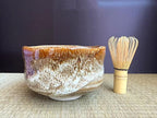 Japanese Traditional Handcrafted Matcha Chawan Tea Bowl Cup Ceremony Tableware Pottery (Ame Yuu)