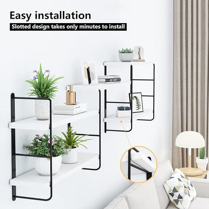 MXCSE Wall Shelves, Wall Mounted Bookshelves, DIY Floating Shelves - Image 8