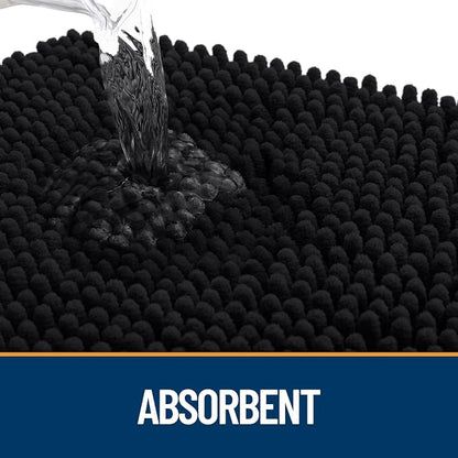 OLANLY Dog Door Mat for Muddy Paws 70x46, Super Absorbent Chenille Mud Mat | - Image 3