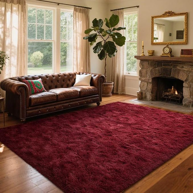 8x10 Ft Extra Large Shag Rugs for Living Room, Ultra Soft Fluffy Furry Area - Image 3