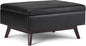 SIMPLIHOME Owen Coffee Table Storage Ottoman by SimpliHome