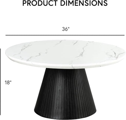 Furniture of America Coraly Modern 36-inch Round Coffee Table - Image 2