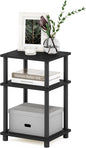 Furinno JUST Side Table, 3-Tier End Table, Open Shelves Night Stand, Bedside by Furinno-FitsYourSpaceFitsYourBudget