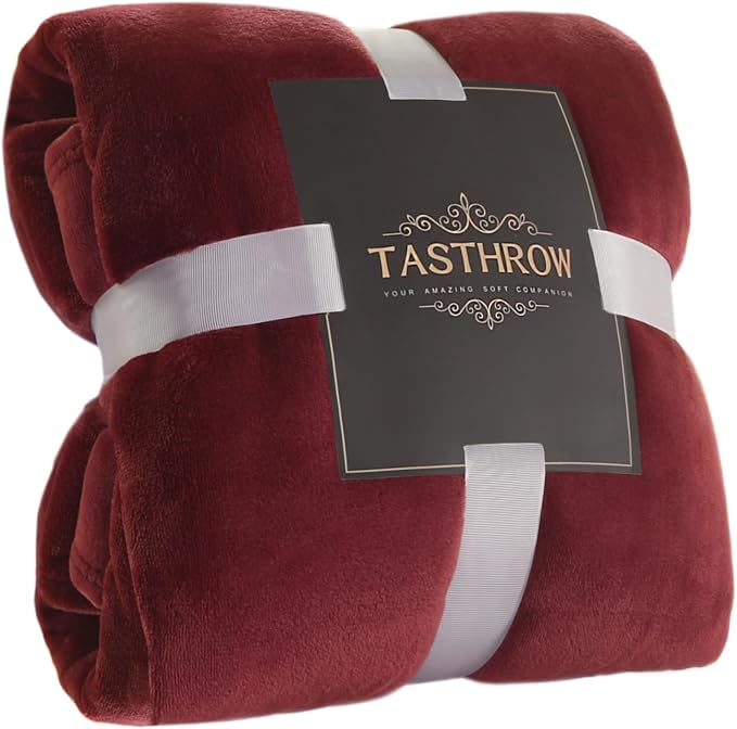 TASTHROW Large Flannel Fleece Throw Blanket, 50×70 Inch by TASTHROW