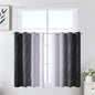 Black and Greyish White Ombre Blackout Curtains by ESTELARTEXTILER