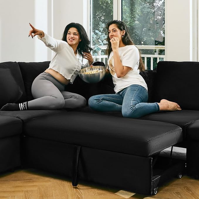 Belffin Modular Sectional Sleeper Sofa Bed - Image 8