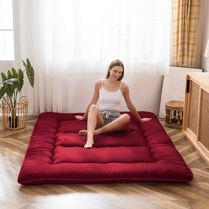 MAXYOYO Japanese Floor Mattress Futon Mattress Thicken Tatami Mat Sleeping Pad by MAXYOYO