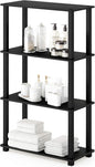 Furinno TURN-S-TUBE Storage Shelves, 4-Tier Book Shelf, Corner Shelf, Toolless by Furinno-FitsYourSpaceFitsYourBudget