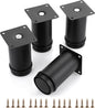 OwnMy 4PCS 4 Inch Furniture Legs Feets Metal Cabinet Legs, Adjustable Round by OwnMy