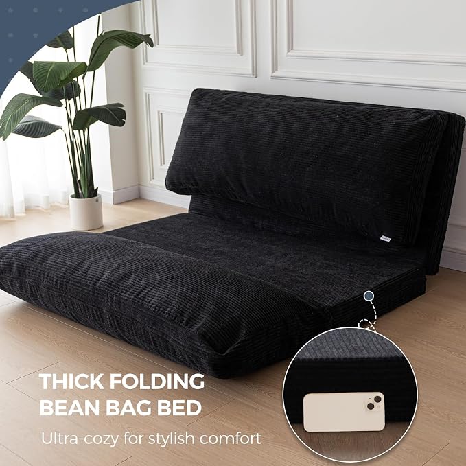 MAXYOYO Folding Sofa Bed, Extra Thick and Long Floor Sofa Convertible Sleeper - Image 5