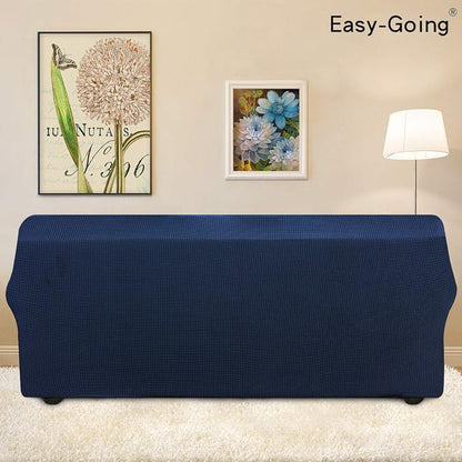 Easy-Going Stretch Oversized Sofa Couch Slipcover Washable Navy | 1-Piece Extra - Image 3