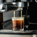BCnmviku Espresso Shot Glasses Measuring Cup Liquid Heavy Glass for Baristas 2oz for Single Shot of Ristrettos (2 pack)