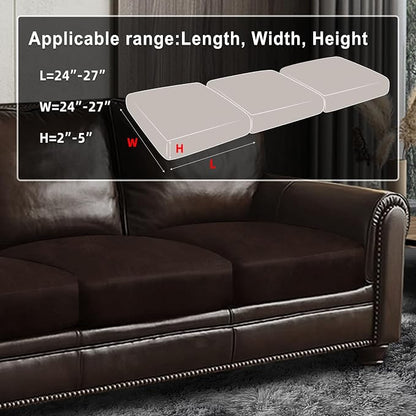 ANARACHON Leather Look Couch Cushion Covers Sofa Seat Slipcovers Sets Couches - Image 3