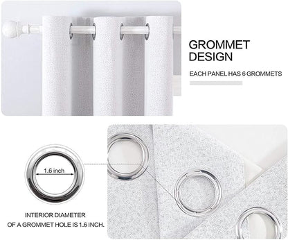 MIULEE 100% Blackout Linen Curtains - Image 4
