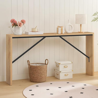 MAHANCRIS Console Table, 62.2" Long Sofa Table Behind Couch, Narrow Entryway - Image 2