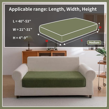 OHSIO Sectional Couch Covers, Wear Resistant Stretch Sofa Covers Washable Soft - Image 2