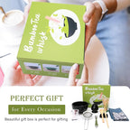 11 PCS Matcha Set Whisk and Bowl, Black Matcha Kit Set with Scoop & Holder,Ceramic Japanese matcha Tea set, Complete Gift set,Making Breakfast,Latte for Friend,Family,Tea Lovers