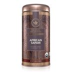 Teabloom Organic Herbal Tea, African Safari Loose Leaf Tea, Sweet Rooibos Blend with Berry Flavors and Vanilla, USDA Certified Organic, Fresh Whole Leaf Blend in Reusable Gift Canister, 3.53 oz/100 g Canister Makes 35-50 Cups
