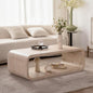 Modern Wood Coffee Table, Rectangular Minimalist Center Table by Everyinnovationisforprogre