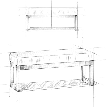 SIMPLIHOME Milltown Large Ottoman Bench - Image 7