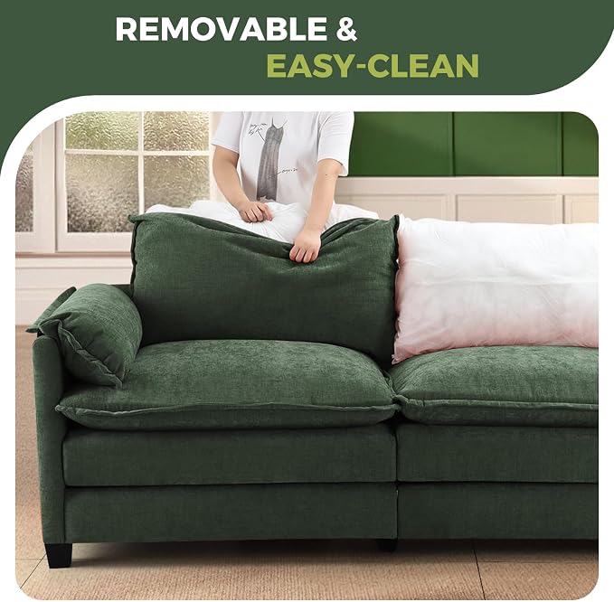 ELUCHANG Oversized 79" Modular Sectional Sofa, Comfy Cloud Couch - Image 5