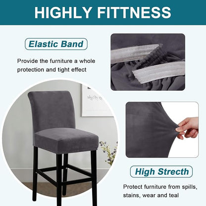 Turquoize Bar Stool Covers 2 Pack Bar Stool Covers - Image 4