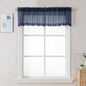 Chyhomenyc Sheer Valances for Windows 2 Pack, Small Window Curtains for Living by Chyhomenyc