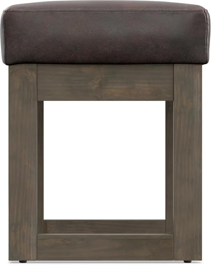 SIMPLIHOME Milltown Small Ottoman Bench - Image 11