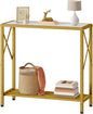 Tajsoon 28.3" Entryway Table, 2-Tier Small Consle Table by Tajsoon