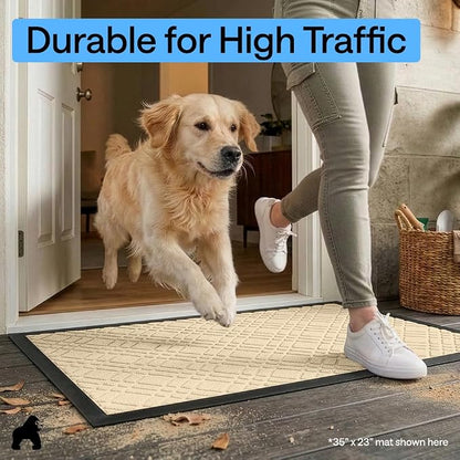 GORILLA GRIP 100% Waterproof All-Season WeatherMAX Doormat 35x23, US Designed - Image 7