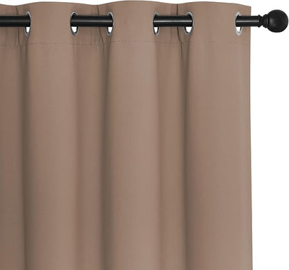 NICETOWN Room Divider Curtain 132 Inches Long, Wide Blackout Sliding Door - Image 7
