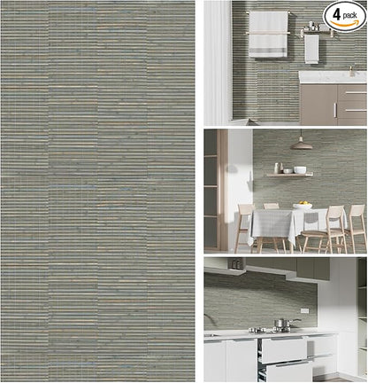 SINGULARWOOD Bamboo Wall Panel for Home Decor, Wall Cladding and Covering by SINGULARWOOD