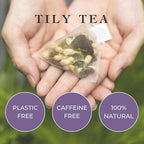 Tily Tea Perfect Pairing Herbal Tea - Mulberry Leaf Tea for Digestive and Gut Support - Caffeine Free - 10 Plastic-Free Tea Bags