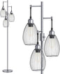 Nintiue Dimmable Floor Lamp, 3 x 800LM LED Edison Bulbs Included, Industrial by Nintiue
