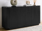 LKTART 64" Buffet Cabinet with Storage, Modern Fluted Accent Sideboard Media by LKTART