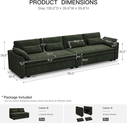 Belffin Large Modular Sectional Sofa - Image 2