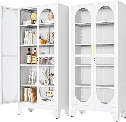 PAOFIN 71" H Locking Display Cabinet by PAOFIN